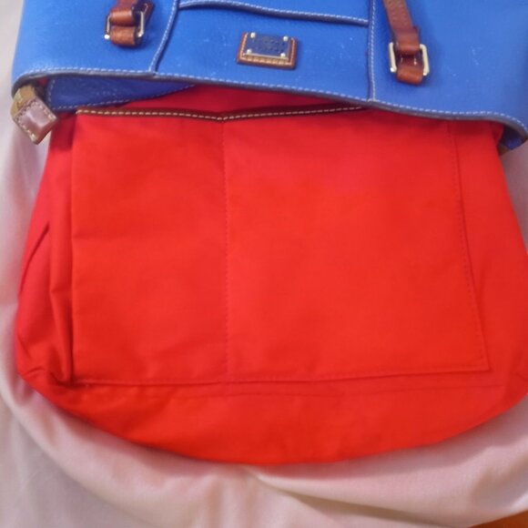 Dooney & Bourke Blue and Brown Shoulder Bag - Picture 8 of 16